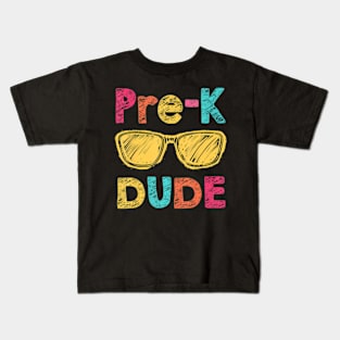 Pre-K Dude Back to School  First Day of Preschool Kids T-Shirt